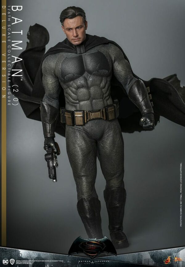 DC COMICS – Batman v Superman : L'Aube de la Justice Figurine Movie Masterpiece 1/6 Batman 2.0 Deluxe Version 30 cm – Image 8