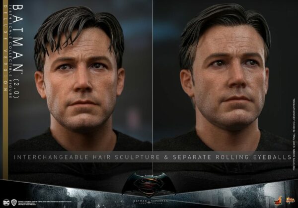 DC COMICS – Batman v Superman : L'Aube de la Justice Figurine Movie Masterpiece 1/6 Batman 2.0 Deluxe Version 30 cm – Image 15