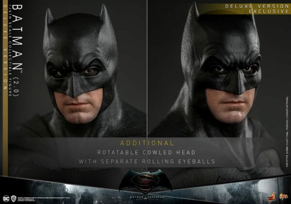 DC COMICS – Batman v Superman : L'Aube de la Justice Figurine Movie Masterpiece 1/6 Batman 2.0 Deluxe Version 30 cm – Image 16
