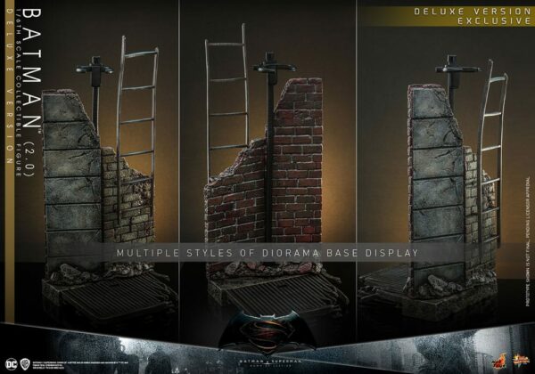 DC COMICS – Batman v Superman : L'Aube de la Justice Figurine Movie Masterpiece 1/6 Batman 2.0 Deluxe Version 30 cm – Image 22