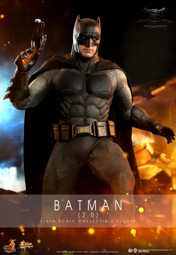 DC COMICS – Batman v Superman : L’Aube de la Justice Figurine Movie Masterpiece 1/6 Batman 2.0 30 cm – Image 2