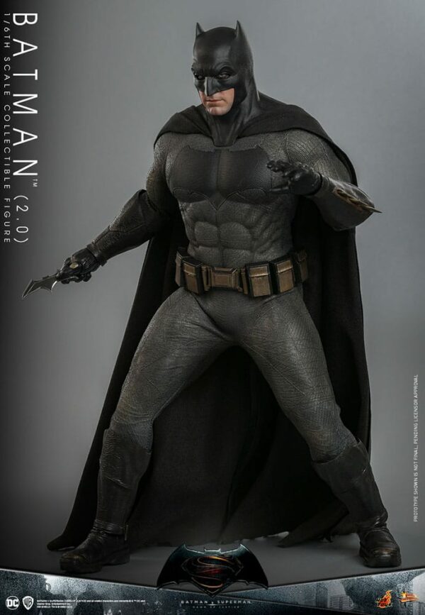 DC COMICS – Batman v Superman : L’Aube de la Justice Figurine Movie Masterpiece 1/6 Batman 2.0 30 cm – Image 3