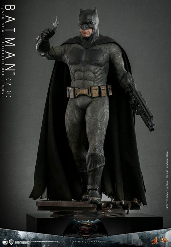 DC COMICS – Batman v Superman : L’Aube de la Justice Figurine Movie Masterpiece 1/6 Batman 2.0 30 cm – Image 4
