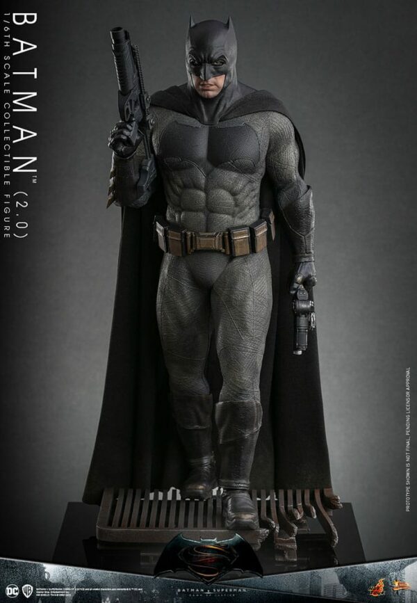 DC COMICS – Batman v Superman : L’Aube de la Justice Figurine Movie Masterpiece 1/6 Batman 2.0 30 cm – Image 6