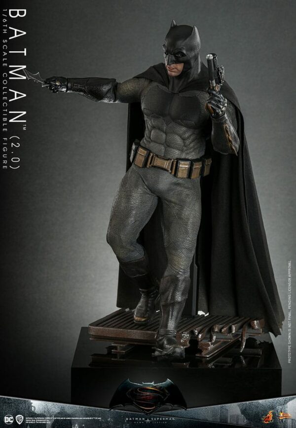 DC COMICS – Batman v Superman : L’Aube de la Justice Figurine Movie Masterpiece 1/6 Batman 2.0 30 cm – Image 7