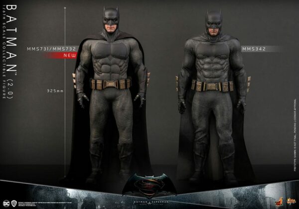 DC COMICS – Batman v Superman : L’Aube de la Justice Figurine Movie Masterpiece 1/6 Batman 2.0 30 cm – Image 17