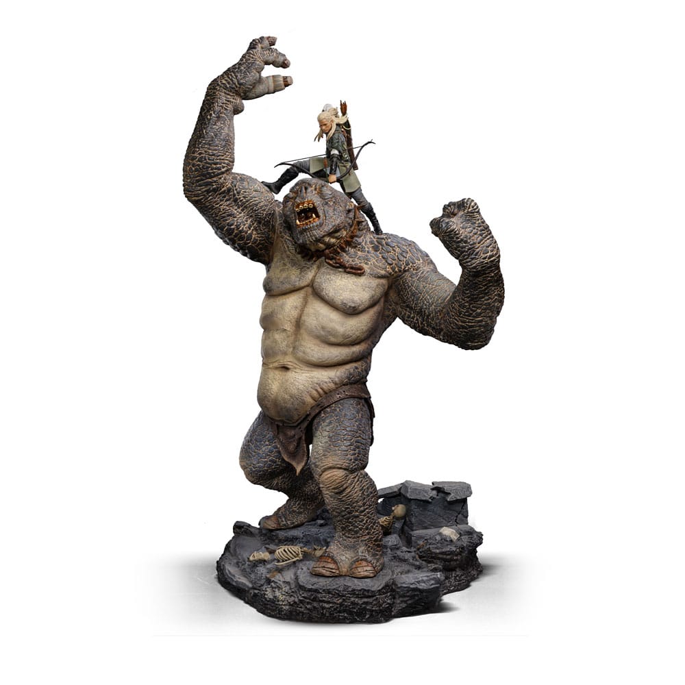 Statuette Legolas vs Troll des Cavernes