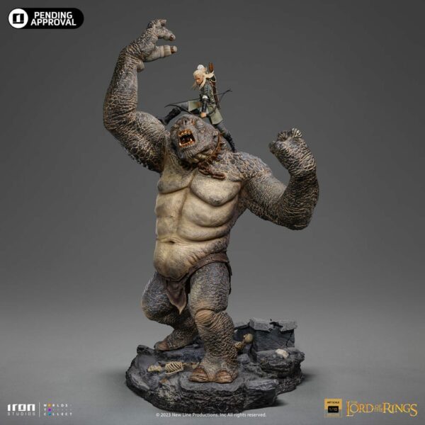 LE SEIGNEUR DES ANNEAUX – Statuette 1/10 Deluxe Art Scale Legolas vs Troll des Cavernes – Image 3