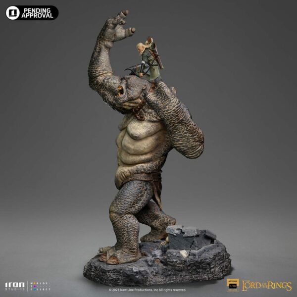 LE SEIGNEUR DES ANNEAUX – Statuette 1/10 Deluxe Art Scale Legolas vs Troll des Cavernes – Image 4
