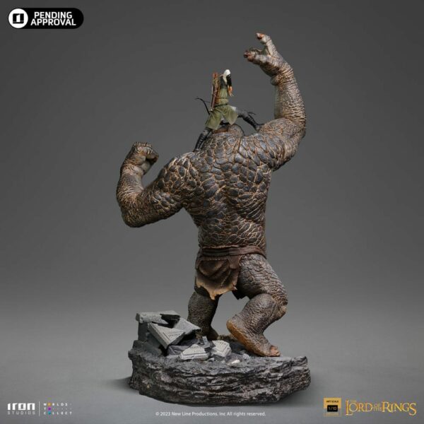 LE SEIGNEUR DES ANNEAUX – Statuette 1/10 Deluxe Art Scale Legolas vs Troll des Cavernes – Image 5