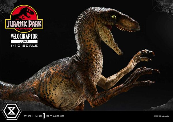 JURASSIC PARK – Statuette 1/10 Prime Collectibles Vélociraptor Jump 21 cm – Image 10