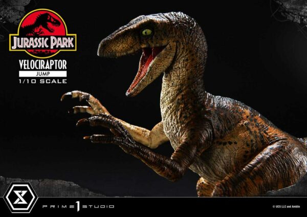 JURASSIC PARK – Statuette 1/10 Prime Collectibles Vélociraptor Jump 21 cm – Image 11