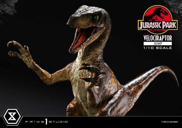 JURASSIC PARK – Statuette 1/10 Prime Collectibles Vélociraptor Jump 21 cm – Image 13