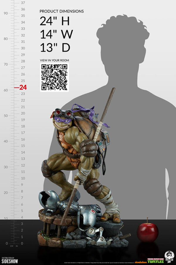 LES TORTUES NINJA – Statuette 1/3 Donatello (Deluxe Edition) 61 cm – Image 4