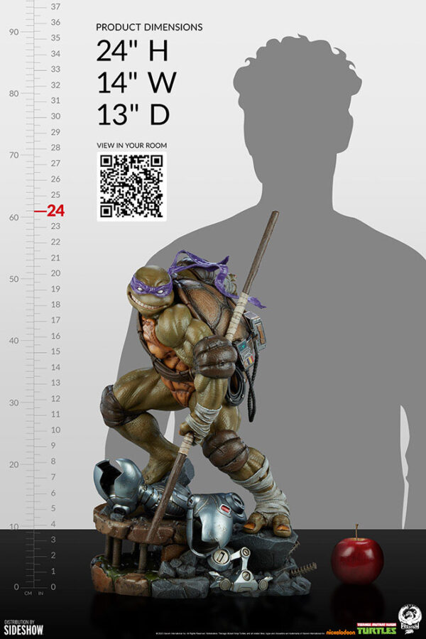 LES TORTUES NINJA – Statuette 1/3 Donatello 61 cm – Image 6