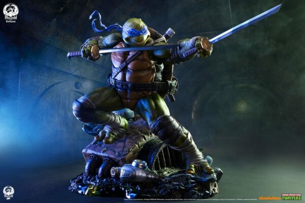 LES TORTUES NINJA – Statuette 1/3 Leonardo (Deluxe Edition) 52 cm – Image 2