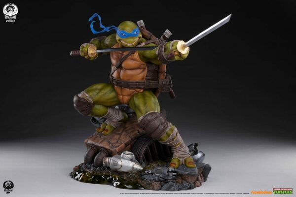 LES TORTUES NINJA – Statuette 1/3 Leonardo (Deluxe Edition) 52 cm – Image 4