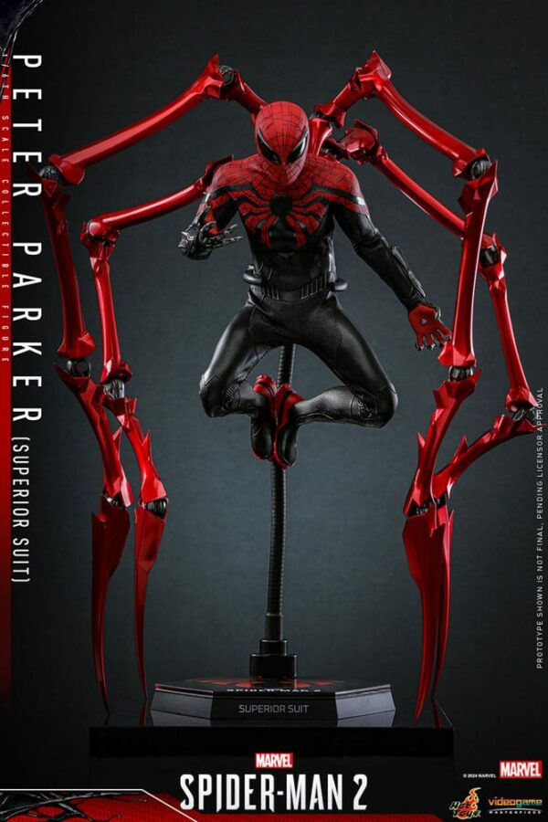 MARVEL – Figurine 1/6 Video Game Masterpiece Spider-Man (Superior Suit) 30 cm – Image 4