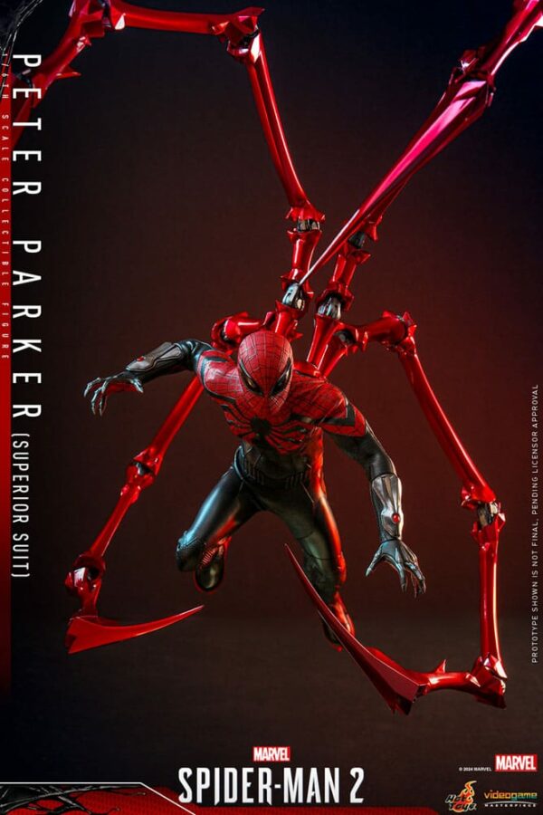 MARVEL – Figurine 1/6 Video Game Masterpiece Spider-Man (Superior Suit) 30 cm – Image 8