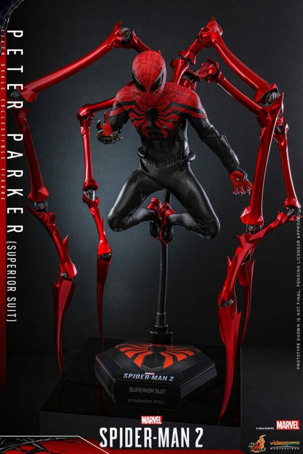 MARVEL – Figurine 1/6 Video Game Masterpiece Spider-Man (Superior Suit) 30 cm – Image 9