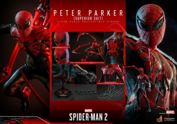 MARVEL – Figurine 1/6 Video Game Masterpiece Spider-Man (Superior Suit) 30 cm – Image 18