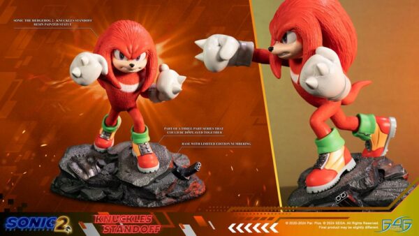 SONIC THE HEDGEHOG – Statuette Knuckles Standoff 30 cm – Image 2