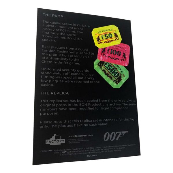 JAMES BOND - Réplique 1/1 Casino Plaques de Dr. No Edition Limitée – Image 17