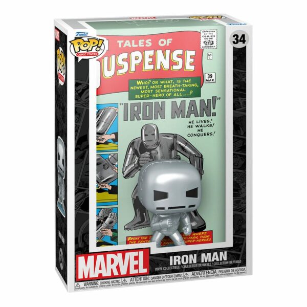 Iron Man Comic Cover (Tales of Suspense #39) – Figurine Marvel Comics POP! n°34 – Image 2