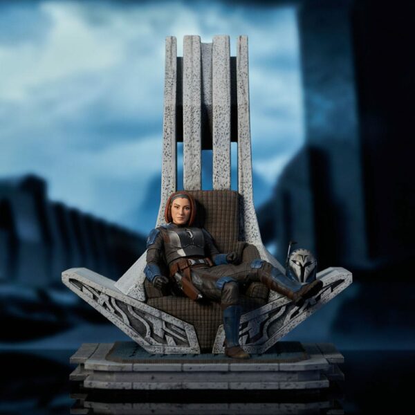 STAR WARS – Statuette Premier Collection 1/7 Bo-Katan on Throne (The Mandalorian) 35 cm – Image 4