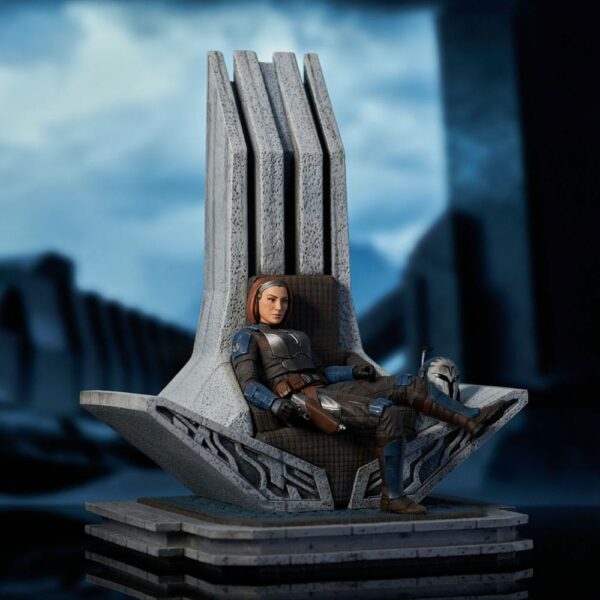 STAR WARS – Statuette Premier Collection 1/7 Bo-Katan on Throne (The Mandalorian) 35 cm – Image 5