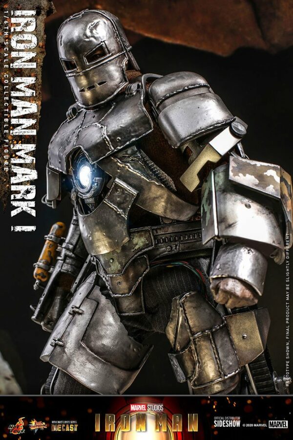MARVEL – Figurine 1/6 Movie Masterpiece Iron Man Mark I 30 cm – Image 4