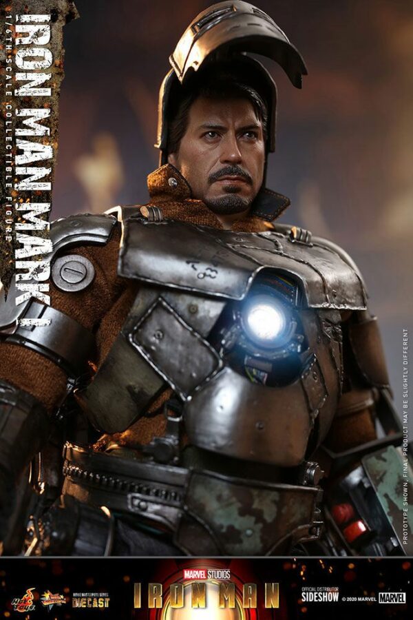 MARVEL – Figurine 1/6 Movie Masterpiece Iron Man Mark I 30 cm – Image 6