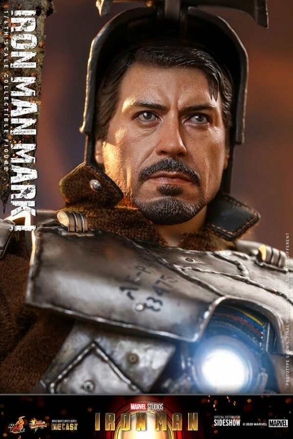 MARVEL – Figurine 1/6 Movie Masterpiece Iron Man Mark I 30 cm – Image 7