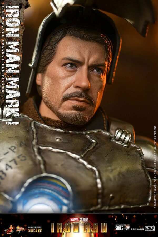 MARVEL – Figurine 1/6 Movie Masterpiece Iron Man Mark I 30 cm – Image 8
