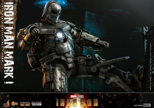 MARVEL – Figurine 1/6 Movie Masterpiece Iron Man Mark I 30 cm – Image 10