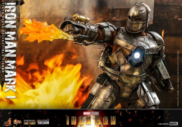 MARVEL – Figurine 1/6 Movie Masterpiece Iron Man Mark I 30 cm – Image 11