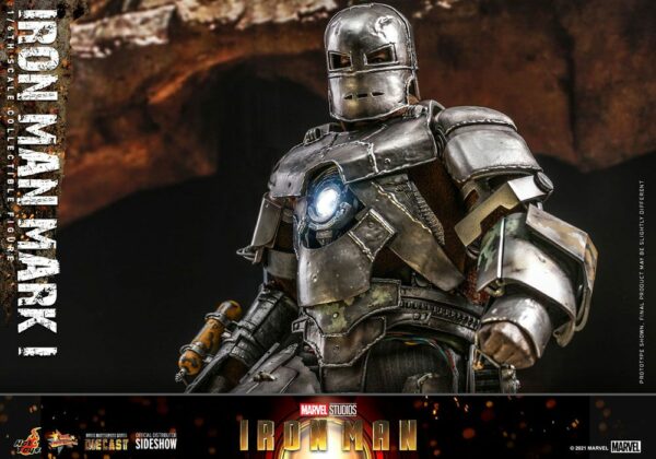 MARVEL – Figurine 1/6 Movie Masterpiece Iron Man Mark I 30 cm – Image 15