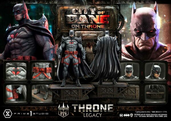 DC COMICS – Statuette 1/4 Throne Legacy Collection Flashpoint Batman 60 cm – Image 2