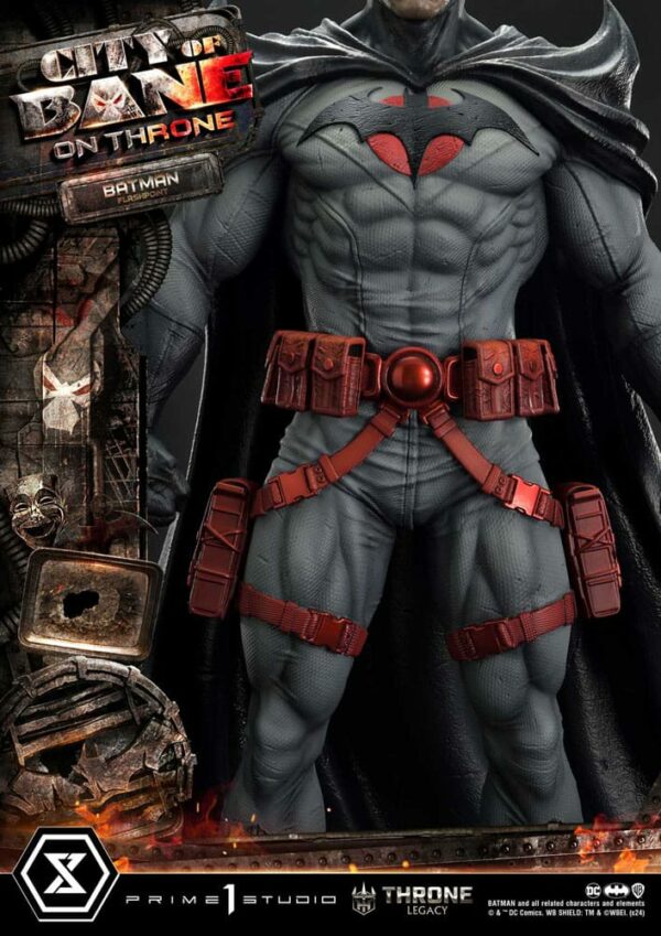 DC COMICS – Statuette 1/4 Throne Legacy Collection Flashpoint Batman 60 cm – Image 7