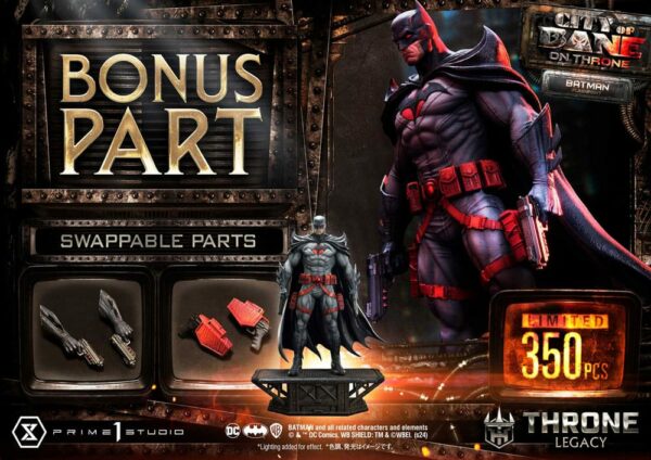 DC COMICS – Statuette 1/4 Throne Legacy Collection Flashpoint Batman Bonus Version 60 cm – Image 2