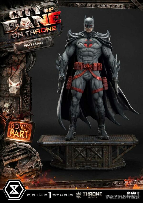 DC COMICS – Statuette 1/4 Throne Legacy Collection Flashpoint Batman Bonus Version 60 cm – Image 4