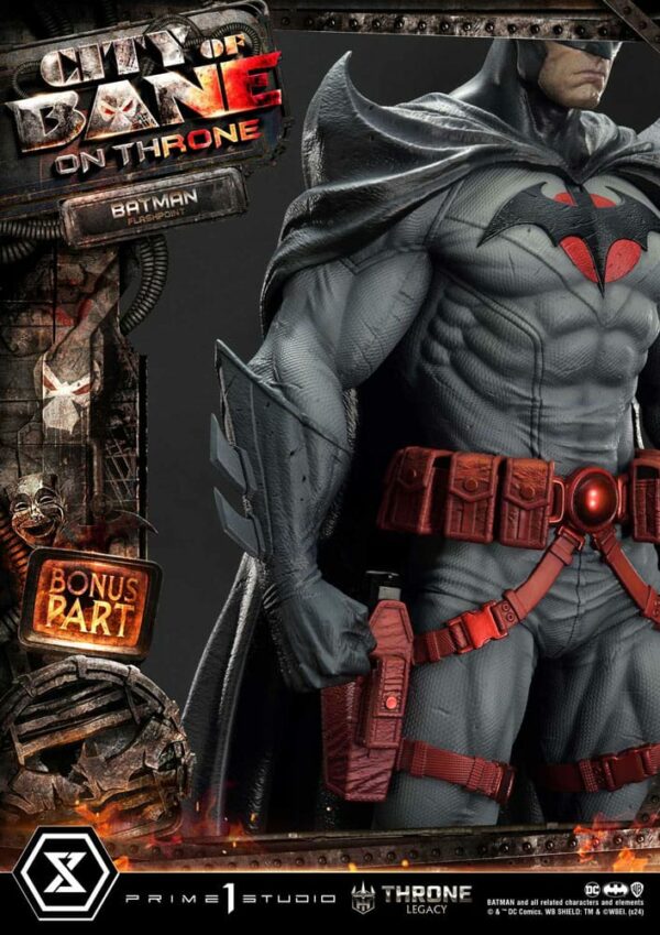 DC COMICS – Statuette 1/4 Throne Legacy Collection Flashpoint Batman Bonus Version 60 cm – Image 14