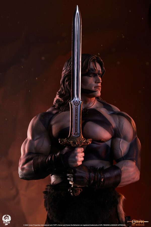 CONAN LE BARBARE – Statuette Elite Series 1/2 Conan Warpaint Edition 116 cm – Image 4