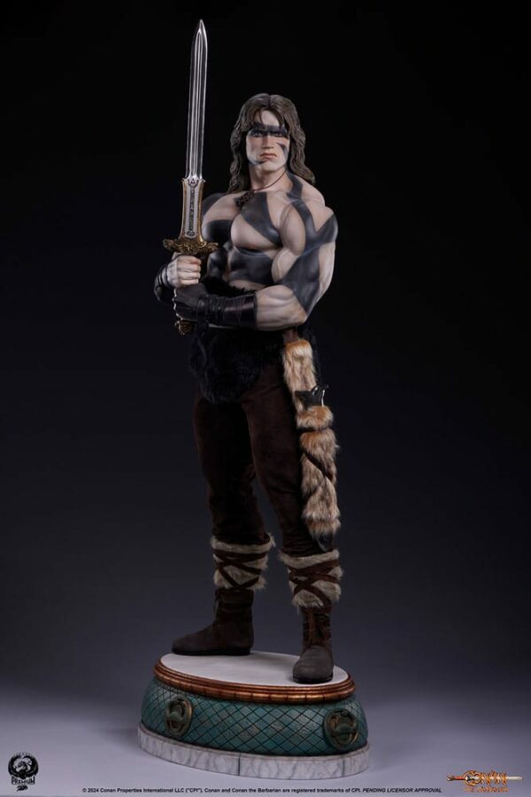 CONAN LE BARBARE – Statuette Elite Series 1/2 Conan Warpaint Edition 116 cm – Image 5