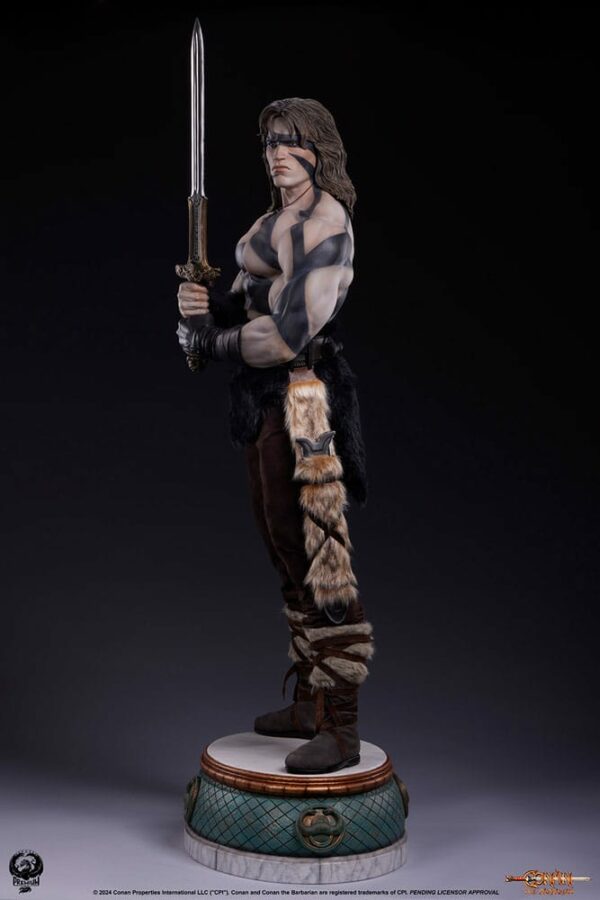 CONAN LE BARBARE – Statuette Elite Series 1/2 Conan Warpaint Edition 116 cm – Image 6