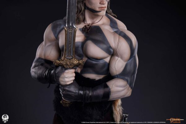 CONAN LE BARBARE – Statuette Elite Series 1/2 Conan Warpaint Edition 116 cm – Image 15