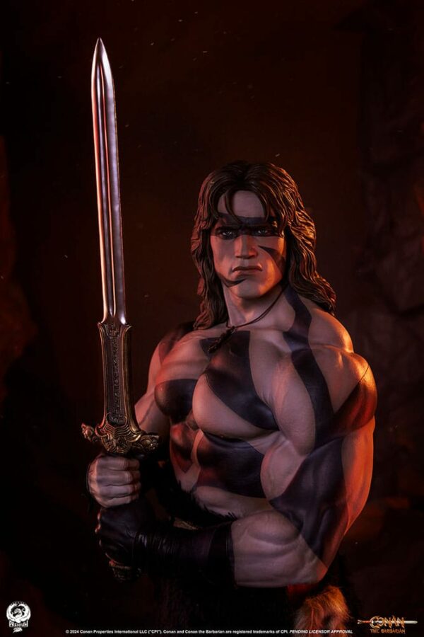CONAN LE BARBARE – Statuette Elite Series 1/2 Conan Warpaint Edition 116 cm – Image 25