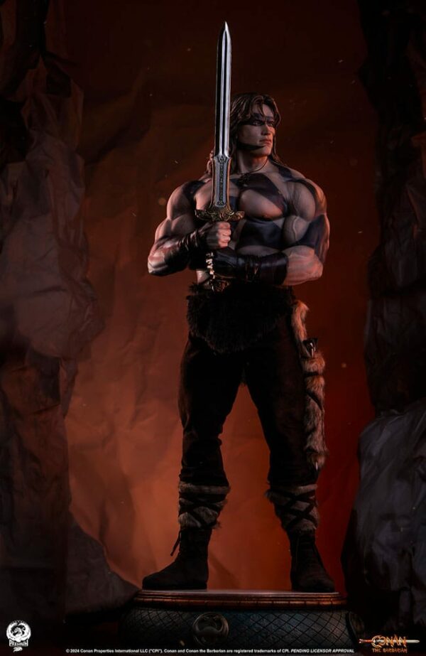 CONAN LE BARBARE – Statuette Elite Series 1/2 Conan Warpaint Edition 116 cm – Image 26