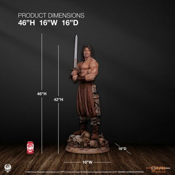CONAN LE BARBARE - Statuette Elite Series 1/2 Conan 116 cm – Image 2