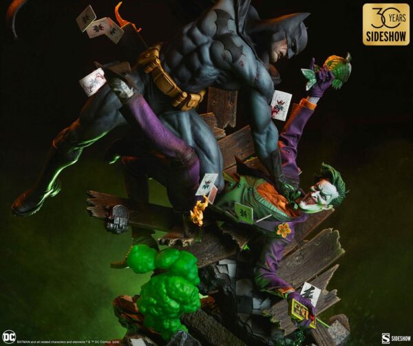 DC COMICS – Statuette Premium Format Batman vs The Joker: Eternal Enemies 81 cm – Image 2